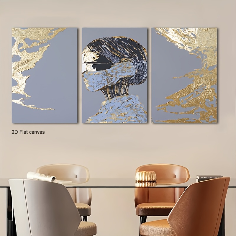 Canvas Wrap Ready - Frameloos canvas 3-delig - Omlijst VR-figuur