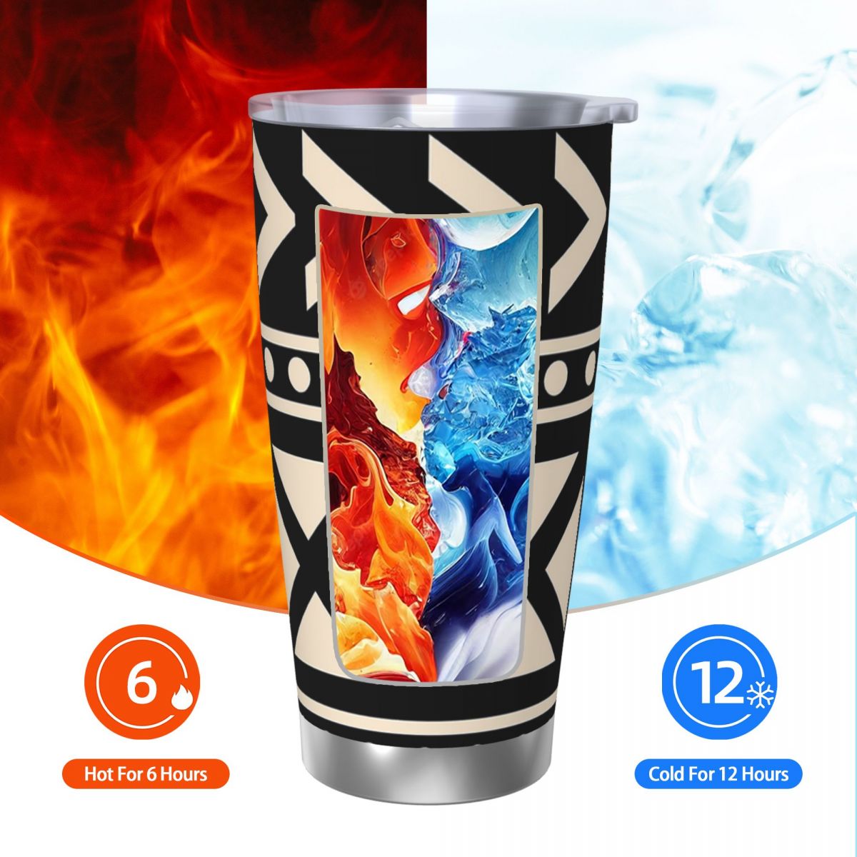 Afrikaanse modderdoek zwart-wi - Tumbler 20Oz White recensie en prijs