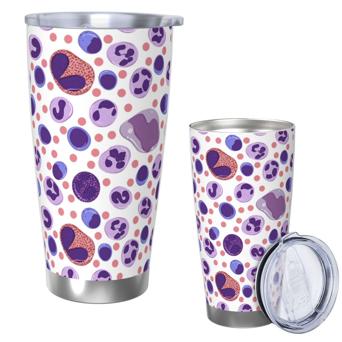 Grote witte bloedcelpatroon ro - Tumbler 20Oz White recensie en prijs