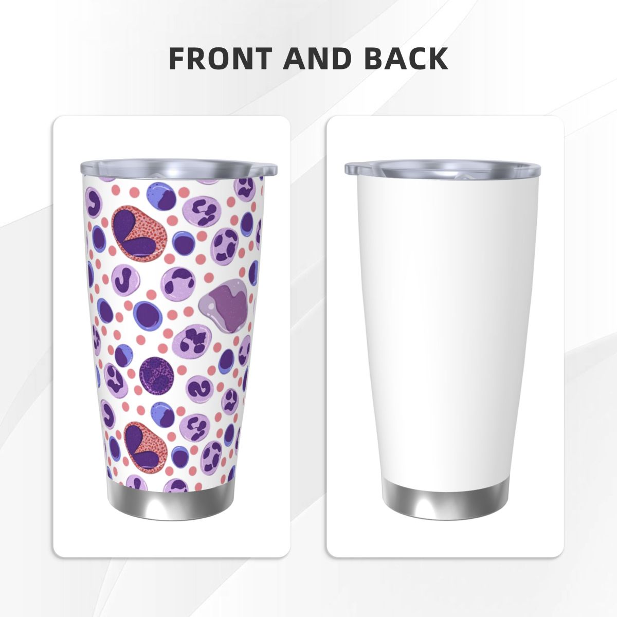 Grote witte bloedcelpatroon ro - Tumbler 20Oz White recensie en prijs