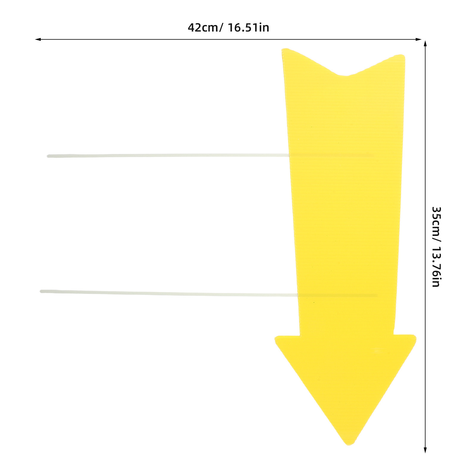10 stuks gele pijl-vormige tui - Yard Sign Blank recensie en prijs