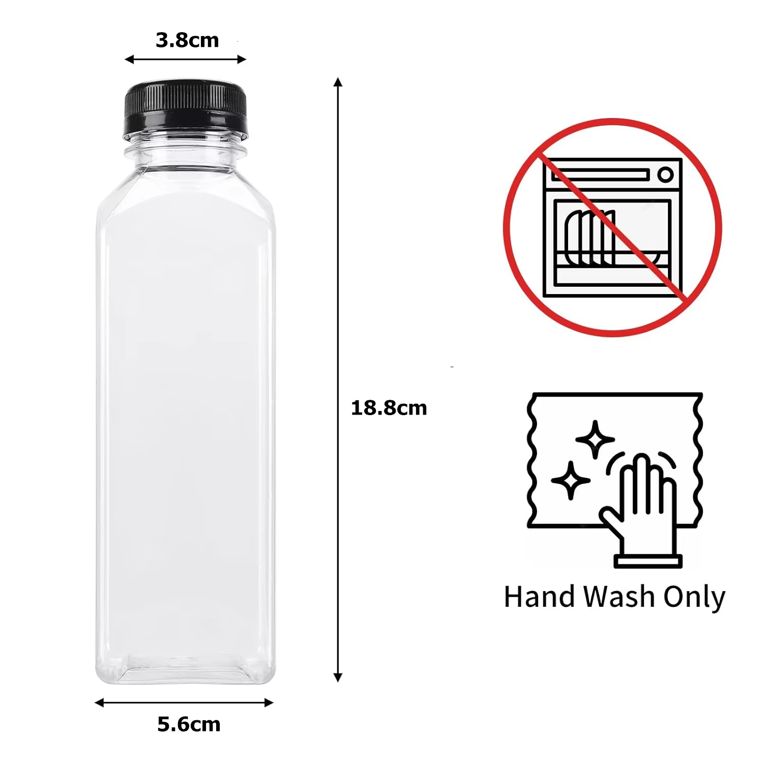 500 ml sapflessen met doppen D - Water Bottle Blank recensie en prijs