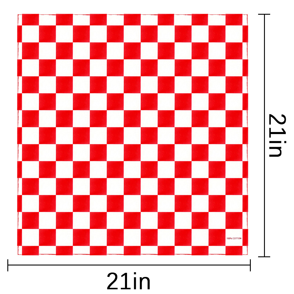 Bandana Geruite Vlag Auto Raci - Bandana Blank White recensie en prijs