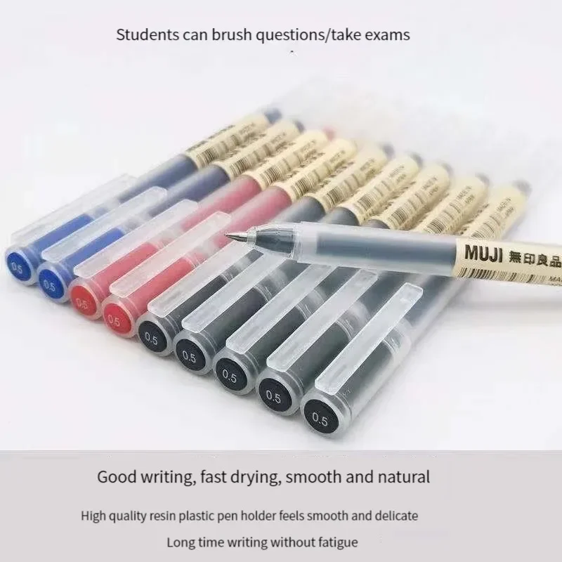 6/8 stks/set MUJIs Gel Pen Zwa - Muji Stationery Gel Pen recensie en prijs