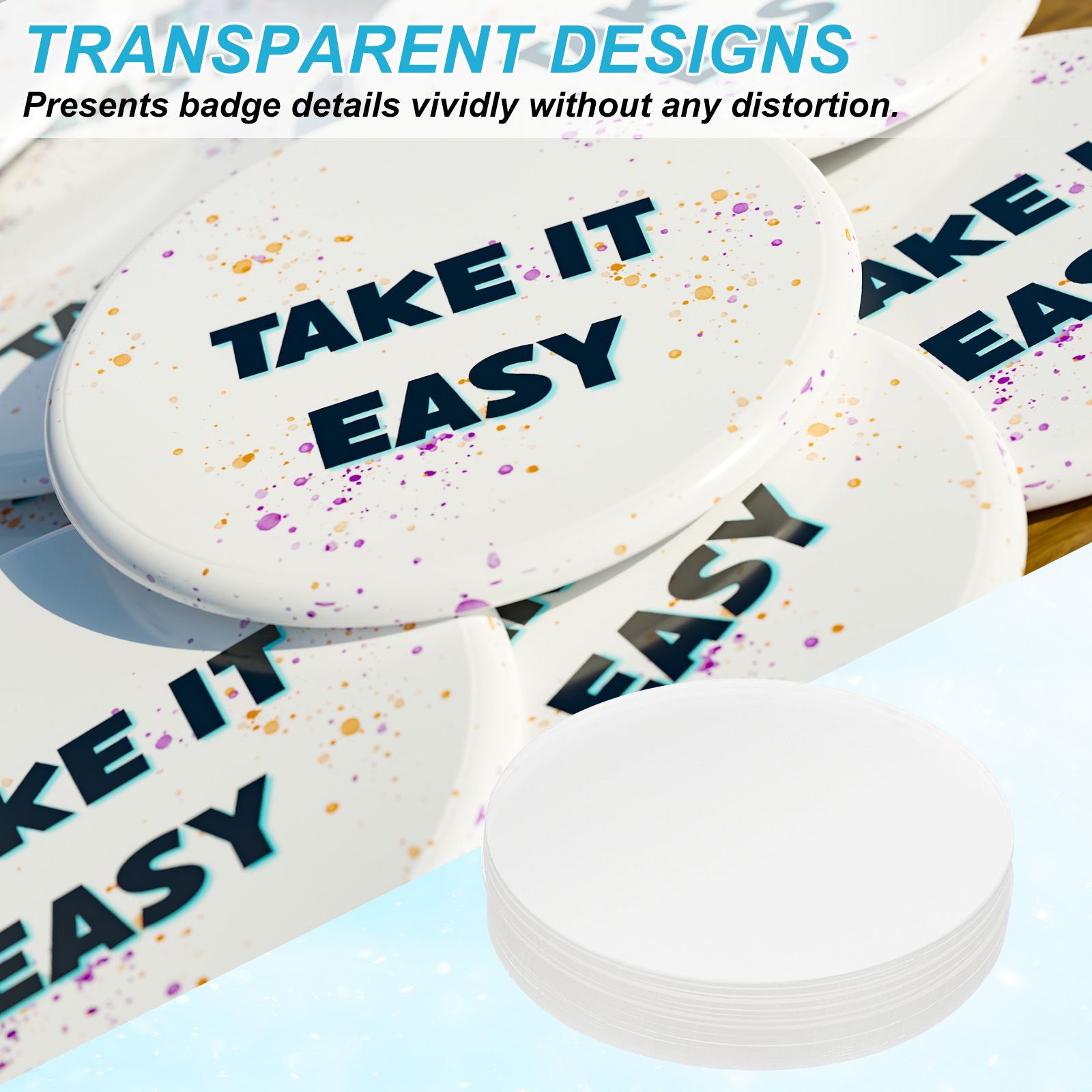 44/48/54/61/65/70mm Badge Film - Button Badge Blank recensie en prijs