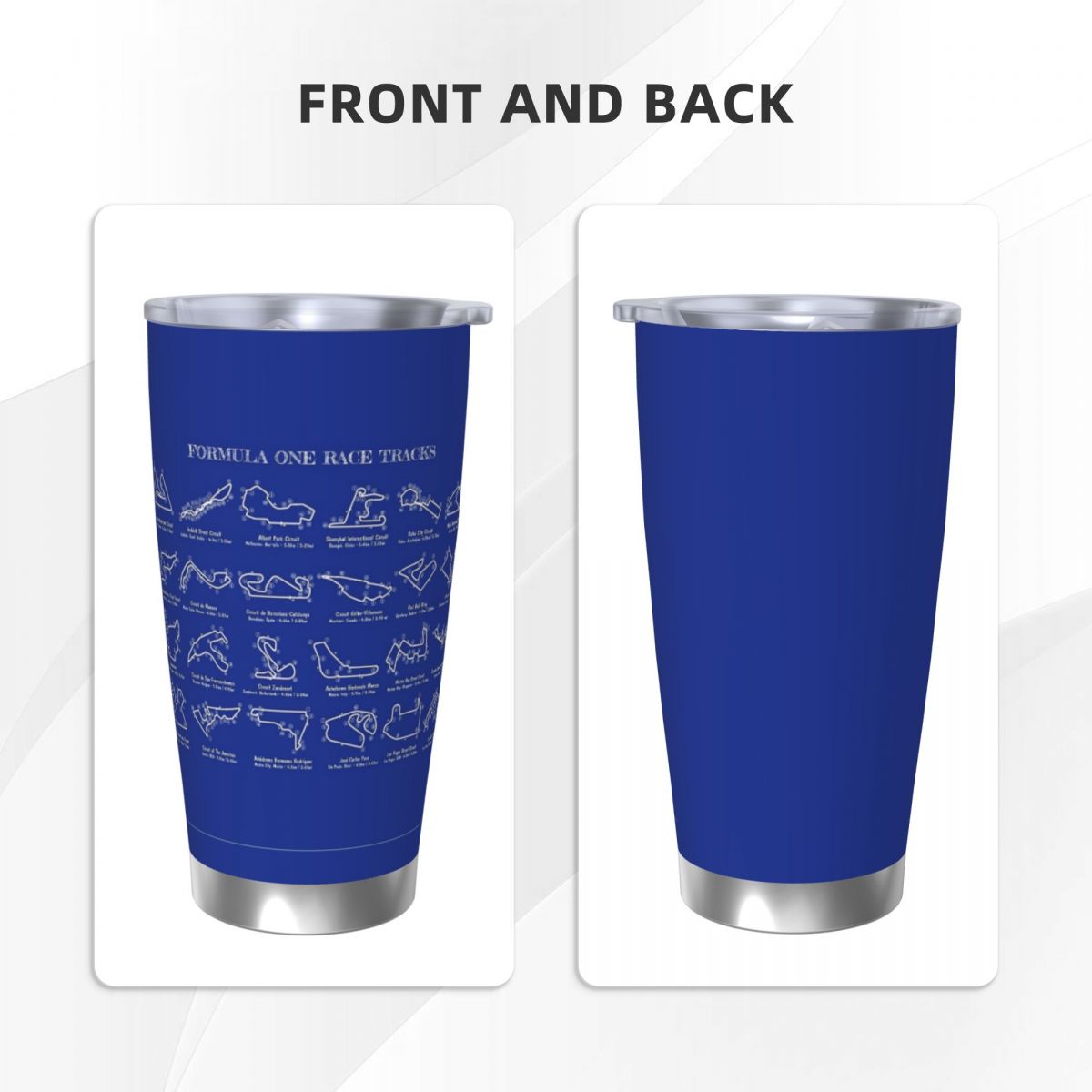 F1 Race Tracks (witte stencil- - Tumbler 20Oz White recensie en prijs