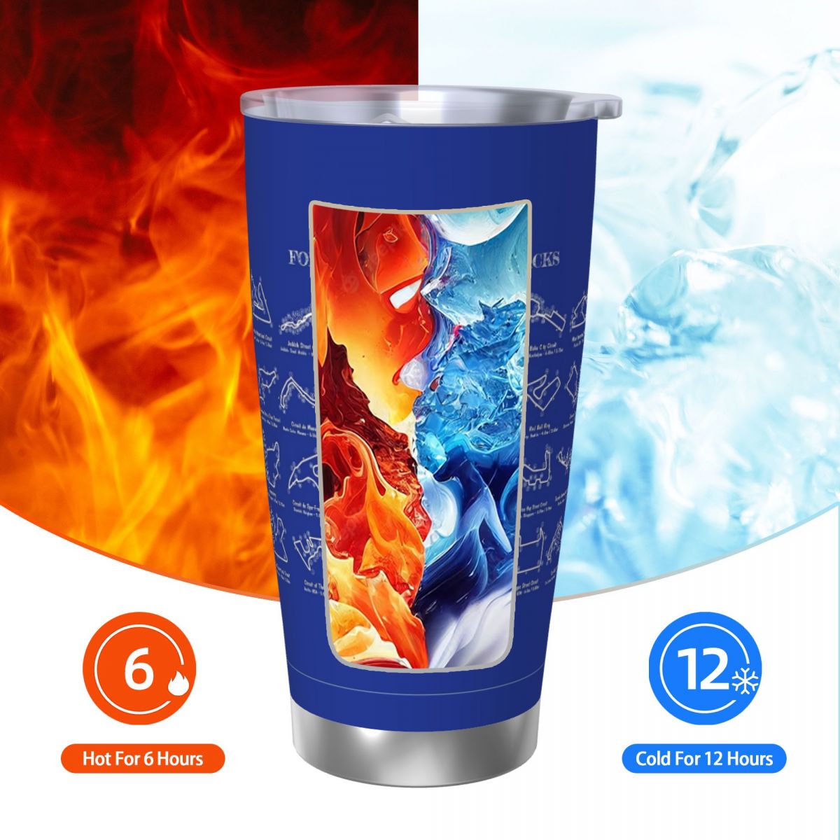 F1 Race Tracks (witte stencil- - Tumbler 20Oz White recensie en prijs
