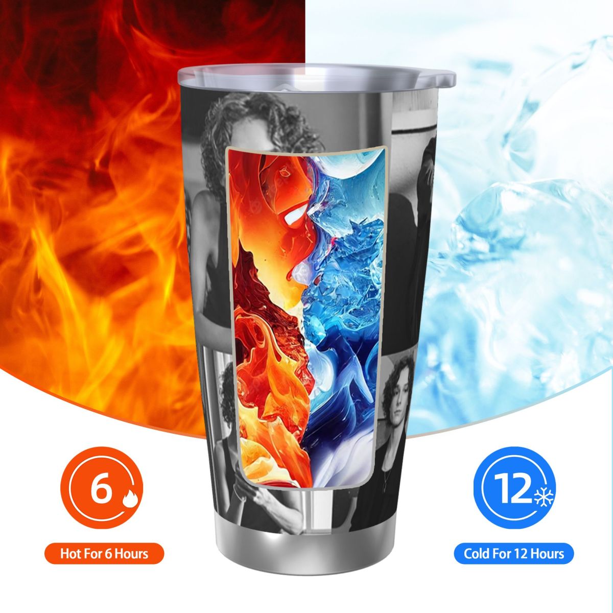Zwart-wit Mason Thames Collage - Tumbler 20Oz White recensie en prijs